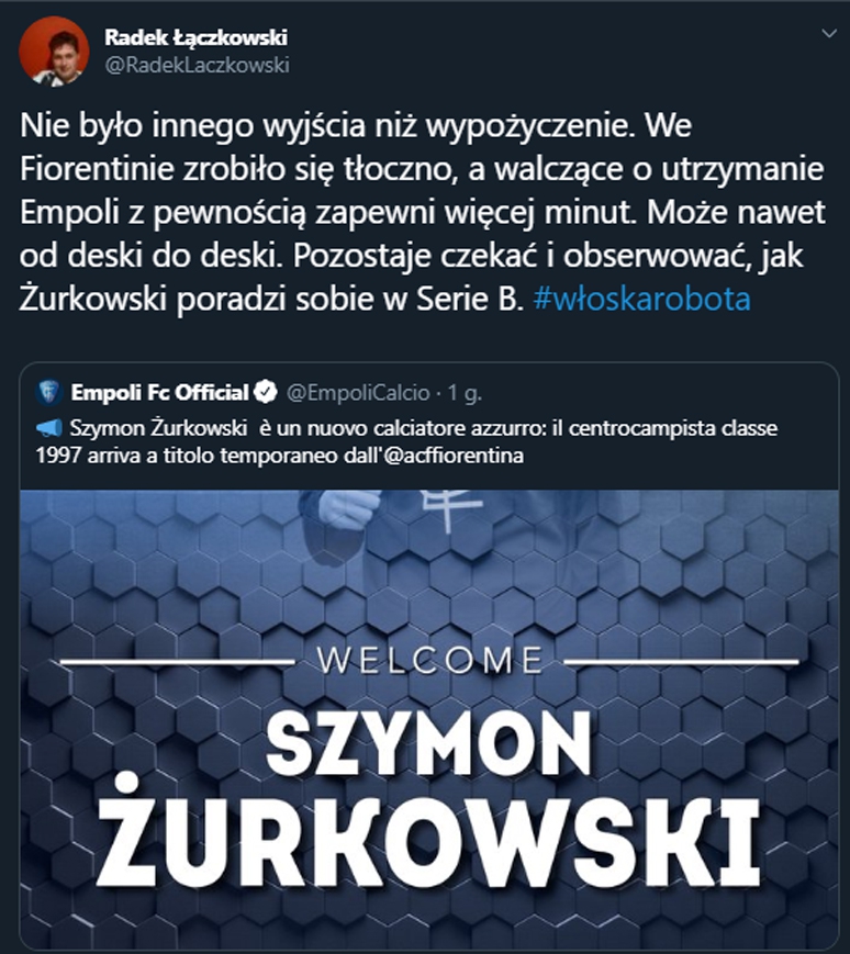 OFICJALNIE! Szymon Żurkowski WYPOŻYCZONY!